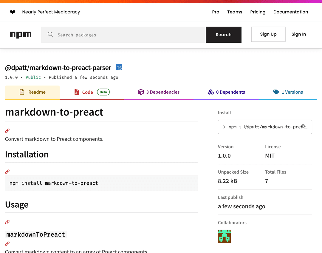 markdown-to-preact-parser